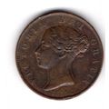 Great Britain. Victoria. Halfpenny 1855. dy16747