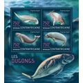 CENTRAL AFRICA 2013 SHEET MNH DUGONGS MARINE LI...