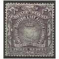 British East Africa 1890 SG17 3 Rupees Slate-Pu...