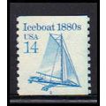 2134 14c Iceboat Very Fine MNH Dry Gum CNS 2 PA...