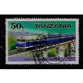 TANZANIA 1976 RAILWAY TRANSPORT 50c DIESEL HYDR...