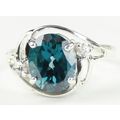 Paraiba Topaz, 925 Sterling Silver Ladies Ring,...