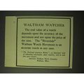 1900 Waltham Watches Ad - The real value of a w...