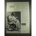 1991 Lands' End Do-it-All Diaper Bag Ad - It's Kelli Larke's job to find