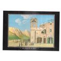 LA PIAZZETTA DI CAPRI, ITALY unused vintage pos...