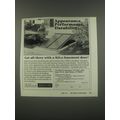 1991 Bilco Basement Door Advertisement - Appearance, performance, durability