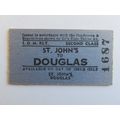 Isle of Man Railway St Johns-Douglas Ticket #626