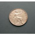 1900 Queen Victoria Great Britain Bronze One Pe...