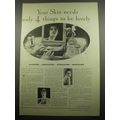 1932 Pond's Cold Cream and Cleansing Tissues Ad...