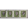 STAMP Canada SG869a Strip of Four 1979 17c Quee...