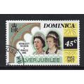 Dominica - 1977 - 45c Queen Elizabeth II Silver...