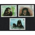Laos WWF Sun Bear 3v 1994 CTO SG#1396-1398 MI#1...