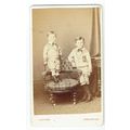 Victorian cdv photo two boys Darlington photogr...