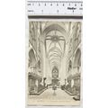 vintage postcard Bayeux Cathedral interior