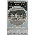 1972 programme Manchester City v. West Bromwich...