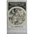 1973 programme Manchester City v. Birmingham Ci...