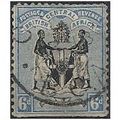 Nyasaland (BCA) 1896 SG35 6d Black & Blue Good ...
