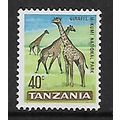 TANZANIA 1965 40c GIRAFFES SG 133 M MINT