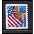 2913v 32c U.S. Flag Over Porch Very Fine MNH LG...