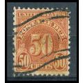 Used J86 50c Postage Due Just Clears WA1473