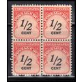 J88 1/2c Postage Due Fine MNH Blk/4 O7055