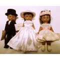 2002-03 3 pc African American Bride Groom Flowe...