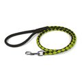 Round Braided Leather Leash W1/4" - L48", Black...