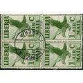 1938 SG 565 - fine used (o) - block of 4 - BIRD