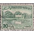 PAKISTAN, Shalimar Gardens , green 1970, 20 Paisa