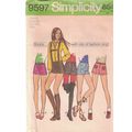 Simplicity 9597 Misses Shorts Size 10 Hip Hugge...