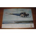 1956 Schweppes Quinine Water Advertisement - Model 47H Bellairus Helicopter