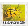 SINGAPORE 1985 INSECTS LADYBIRD BEETLE 30c USED