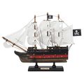 Wooden Caribbean Pirate White Sails Limited Mod...