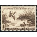 RW9, Mint XF NH $1 Duck - With Graded 90 PFC Ce...