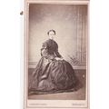 VICT. CDV PHOTO -SEATED LADY. FULL DRESS BY JAC...