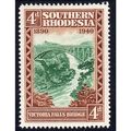 SOUTHERN RHODESIA 1940 Sg58 4d GREEN & BROWN M/...