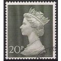 SG 830: 20p. olive-green Definitive: Queen Eliz...