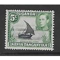 KENYA UGANDA & TANGANYIKA 1938 5c BLACK AND GRE...