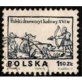 Poland 1974 Wood Carving 1.50z Used Stamp Hunting