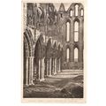 WHITBY ABBEY, N.Arcade of Chancel Yorkshire unu...