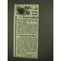 1908 Saratoga Springs Ad - The Unrivalled
