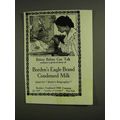 1907 Borden's Eagle Brand Condensed Milk Ad - B...