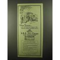 1922 Bankers Trust Company ABA Cheques Ad - Tou...