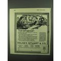 1922 Halsey, Stuart & Co. Ad - I Am Well Impressed