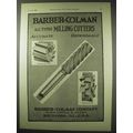 1922 Barber-Colman Milling-Cutters Ad