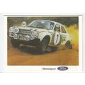 Rally Ford Escort Mk1 Modern Car Postcard 158