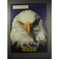 1990 Winston Cigarettes Ad - An instinct for Quality