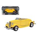 1934 Ford Coupe Yellow 1/24 Diecast Car Model b...