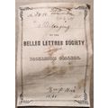 Belles Lettres Society of Dickinson College - E...