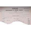 1960 CITROEN BIJOU LUCAS Equipment & Spare Part...